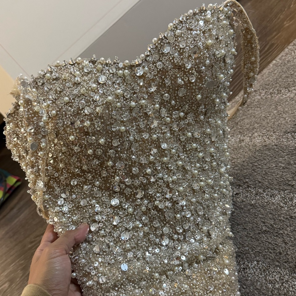 Albina Dyla Celestial Shimmer Dress in Size Medium - Picture 4 of 8